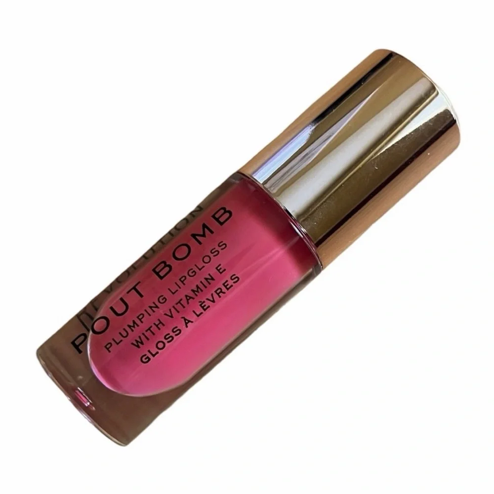 Revolution Pout Bomb Lip Gloss - Rose Coral Tint